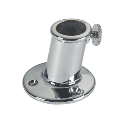 Flaggenstockhalter Mess/verchr. 25mm