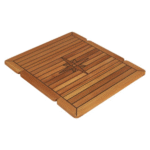 Teak-Tischplatte Wing 34/68x60cm – Bild 2