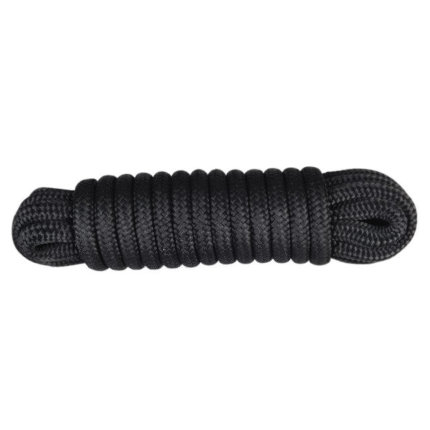 Festmacher PES+ PP-Kern geflochten mit Augspleiß+Takling schwarz 18mm 20m