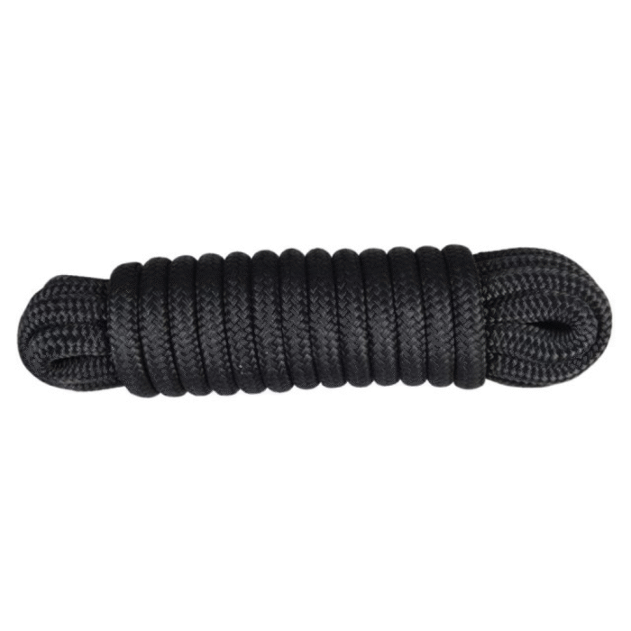 Festmacher PES geflochten mit Augspleiß+Takling schwarz 10mm 8m – Bild 1