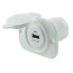 Adapter 1xUSB 2.4A Flushmount weiß