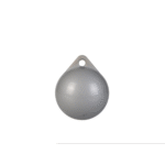 Wurf-Flaggengewicht 90mm silber