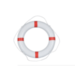 BestRettungsring PVC 60x40cm weiß mit rotem Band