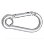 Karabinerhaken mit Auge und Lock 100mm