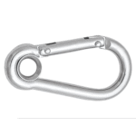 Karabinerhaken mit Auge und Lock 50mm