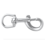 Schnapphaken mit Wirbelauge 90mm