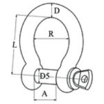 Schäkel geschweift 4mm(10st) – Bild 2