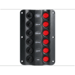 6er Schalttafel Wave-Design 12V