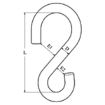S-Haken rostfrei 8mm(10st) – Bild 2