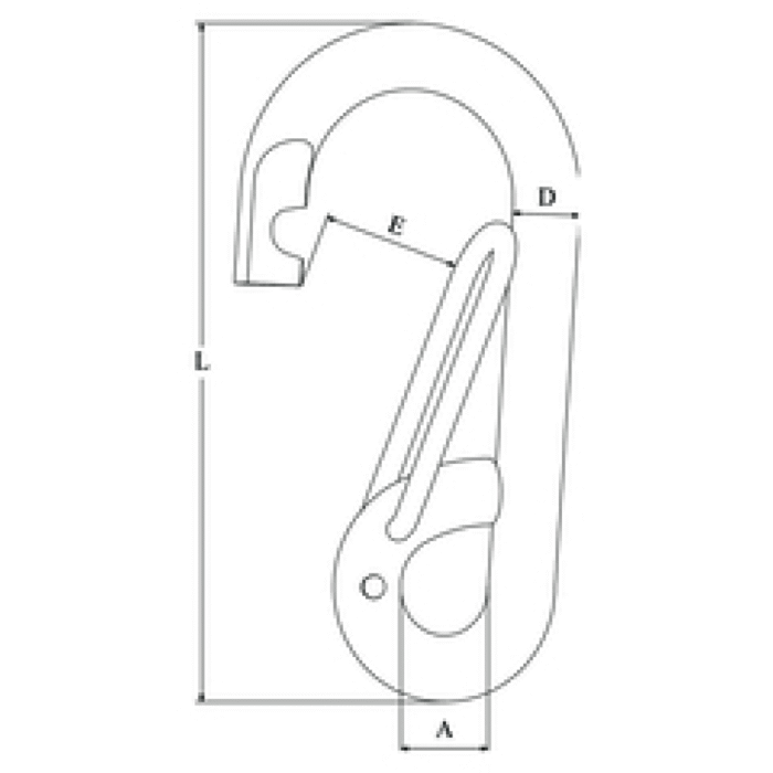 Karabinerhaken symetrisch 8mm(10st) – Bild 2