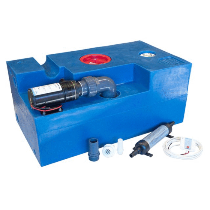 Albinus 72l Schmutzwassertank CPL Zerhacker 24V – Bild 1