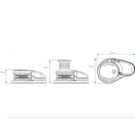 Ankerwinde VX1 500W Kettenspill 8mm 12V Set – Bild 3
