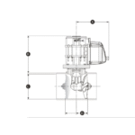 59093005 Lewmar Strahlruder Proportional TT185 5kW 24V – Bild 3