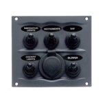 BEP Schalttafel 5 Schalter & 12V Stopkontact