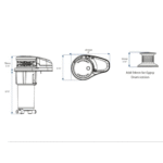 Ankerwinde VX1L 800 Ketten-/Verholspill 8mm Kit 12V – Bild 2