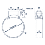 Schlauchklemme 30x40mm Gr40(10st) – Bild 2