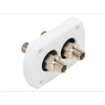 Deckdurchführung 2-fach R9W mit Anschlüssen schwarz