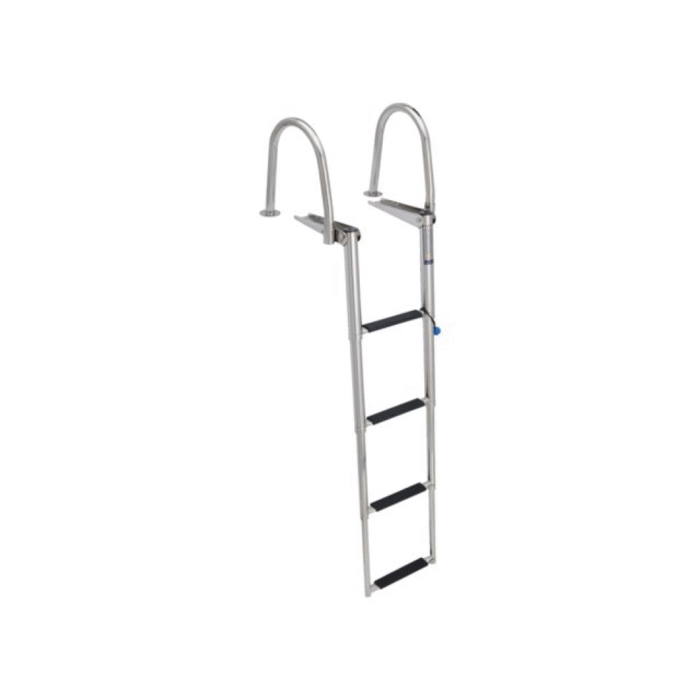 Badeleiter teleskop und fold-up mit Handgriff und 4 Stufen – Bild 1