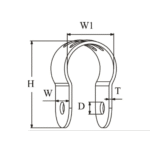 Klappverdeckbeschlag Edelstahl Rohrschelle schmal – Bild 2
