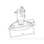 Klappverdeckbeschlag Edelstahl Deckscharnier 360° abnehmbar – Bild 2