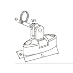 Klappverdeckbeschlag Edelstahl Deckscharnier Steckbolzen – Bild 2