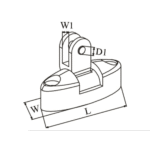 Klappverdeckbeschlag Edelstahl Deckscharnier Schraube – Bild 2