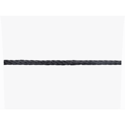 High Strength UHMWPE 12fach geflochten schwarz 4mm 50m