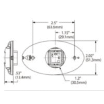 Attwood Steuerbordlicht LED Lightarmorvertikal-oval Edelstahl – Bild 2