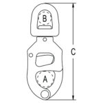 Snapshackle with trigger and large bail 108mm – Bild 2
