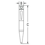Spike for opening snapshackle aluminium – Bild 2