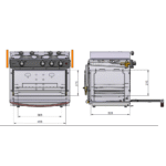 Eno-Einbau-Gasbackofen GRAND LARGE 2 mit Kocher / 2-flammig / 30mbar – Bild 3
