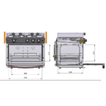 Eno-Einbau-Gasbackofen GRAND LARGE 2 mit Kocher und Grill / 3-flammig / 30mbar – Bild 2