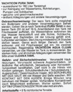 Pura Tank Wassertank Reiniger - ohne Chlor - 0.5-10 l – Bild 2