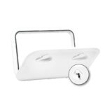 Nuova Rade TOP LINE Luke mit Schloss, Grau, 353x606mm – Bild 5
