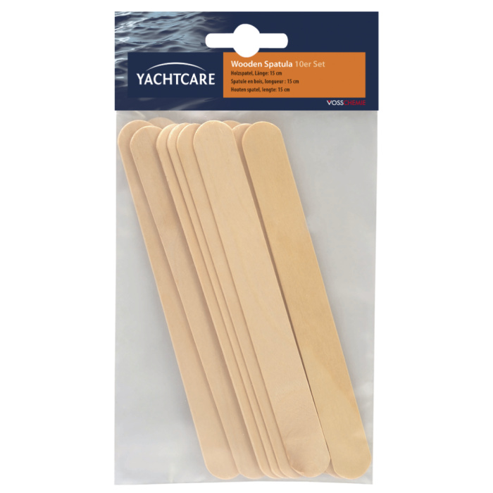Yachtcare WOODEN SPATULA Holzspatel 10er Set – Bild 1