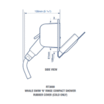 Whale RT3000 Swim-n-rinse CS Heckdusche Kalt mit Abdeckung – Bild 2