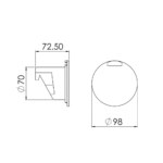 Einbau Dusche Luxor RAL9010 (crème white) – Bild 2