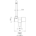 Wasserhahn mit drehb. Auslauf – Bild 3
